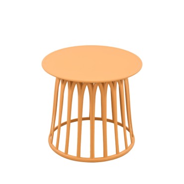 BASKET SIDE TABLE ΜΟΥΣΤΑΡΔΙ 49.5x49.5x44cm 1 τεμ.