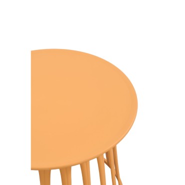 BASKET SIDE TABLE ΜΟΥΣΤΑΡΔΙ 49.5x49.5x44cm 1 τεμ.