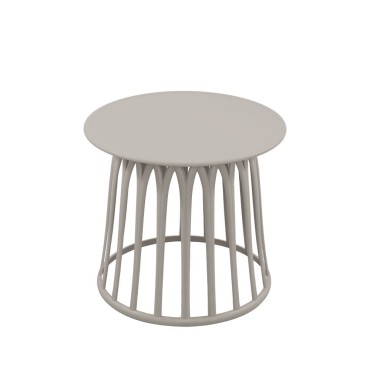 BASKET SIDE TABLE ΓΚΡΙ ΑΝΟΙΧΤΟ 49.5x49.5x44cm 1 τεμ.