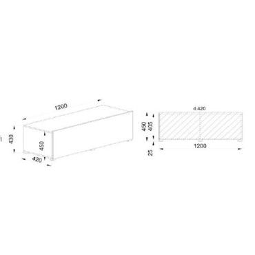 LOVIS ΣΥΝΘΕΤΟ SONOMA 240x42x200 1 τεμ.