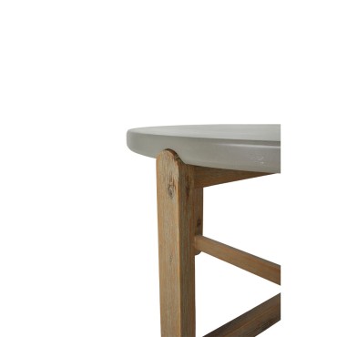 UBUD COFFEE TABLE CEMENT ΦΥΣΙΚΟ ΣΚΟΥΡΟ 81x81x40