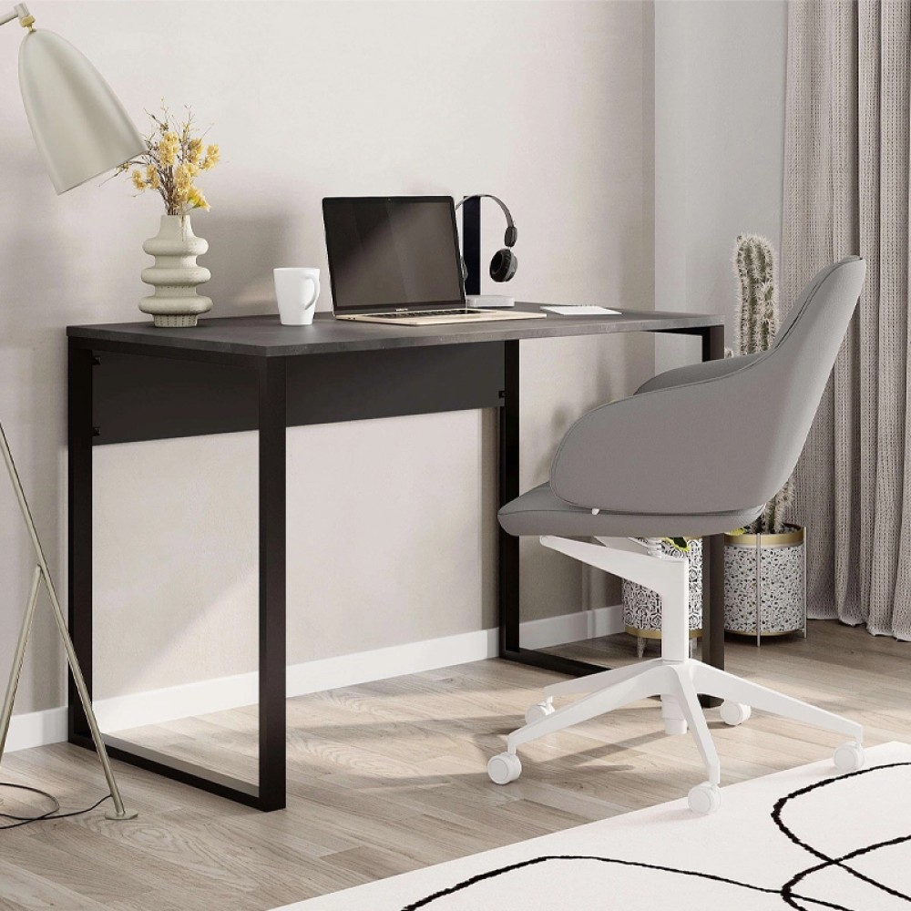 Γραφείο εργασίας Inna Megapap χρώμα γκρι ρετρό - silky black 100x60x75cm 1 τεμ. Γραφείο εργασίας Inna Megapap χρώμα γκρι ρετρό - silky black 100x60x75cm 1 τεμ.