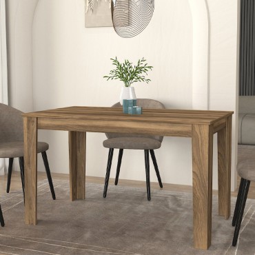 Τραπέζι Darlen Megapap χρώμα καρυδί 125x72x74cm 1 τεμ.