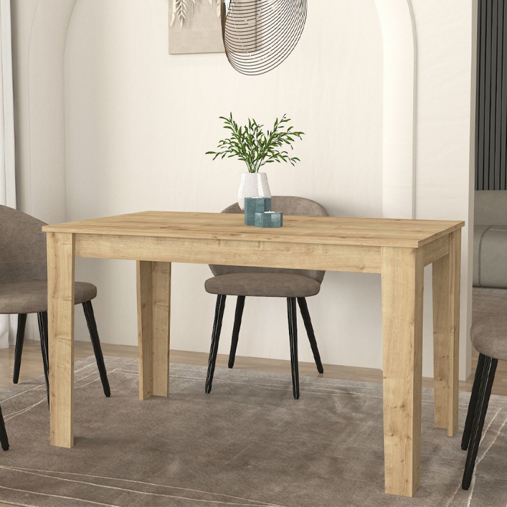 Τραπέζι Darlen Megapap χρώμα sapphire oak 125x72x74cm 1 τεμ.