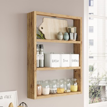 Ραφιέρα τοίχου Prena Megapap χρώμα atlantic pine 43,2x9x60cm 1 τεμ.