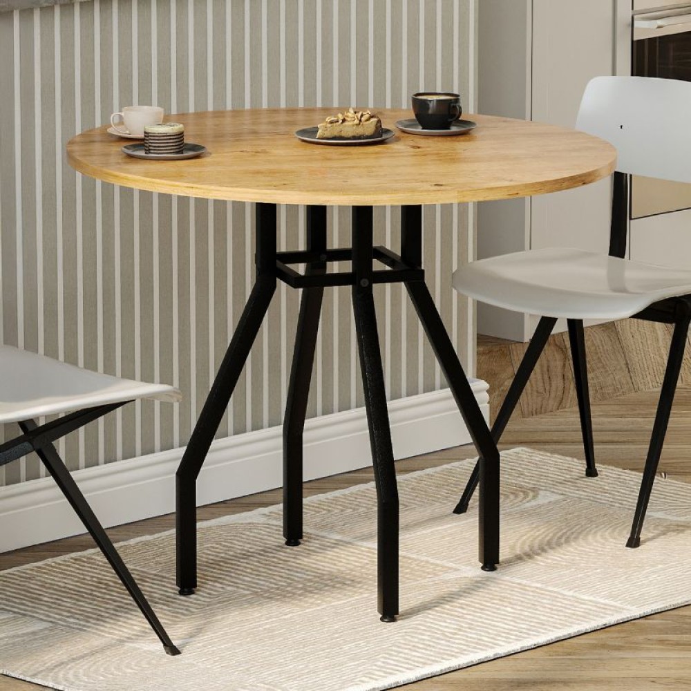 Τραπέζι Roma Megapap χρώμα pine oak 80x75cm 1 τεμ.