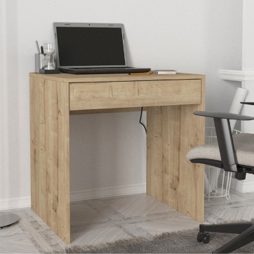 Γραφείο εργασίας Mida Megapap χρώμα sapphire oak 72x60x73,8cm 1 τεμ.