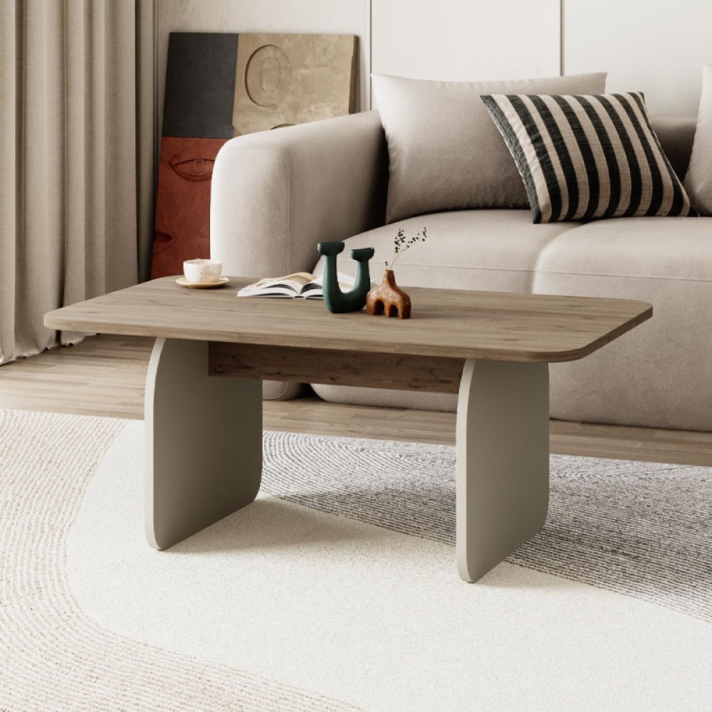 Τραπεζάκι σαλονιού Pietra Megapap χρώμα sepet oak - sandstone 100x60x41,8cm 1 τεμ. Τραπεζάκι σαλονιού Pietra Megapap χρώμα sepet oak - sandstone 100x60x41,8cm 1 τεμ.