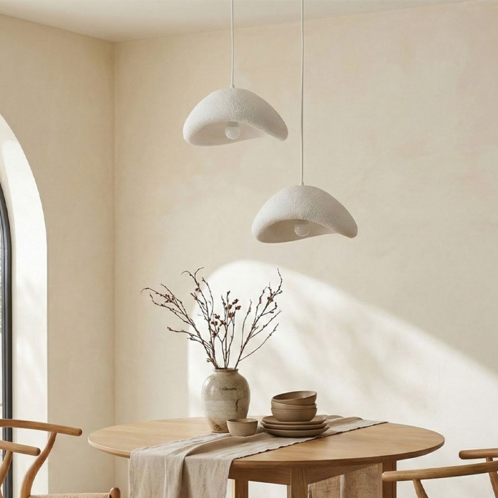 Φωτιστικό οροφής Luna Megapap E27 fiberglass δίφωτο χρώμα λευκό Ø74x115εκ. Φωτιστικό οροφής Luna Megapap E27 fiberglass δίφωτο χρώμα λευκό Ø74x115εκ.