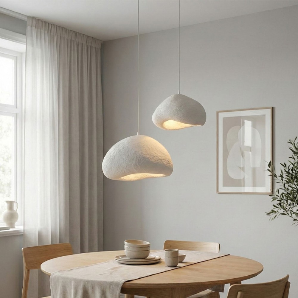 Φωτιστικό οροφής Loval Megapap E27 fiberglass δίφωτο χρώμα λευκό Ø70x115εκ. Φωτιστικό οροφής Loval Megapap E27 fiberglass δίφωτο χρώμα λευκό Ø70x115εκ.