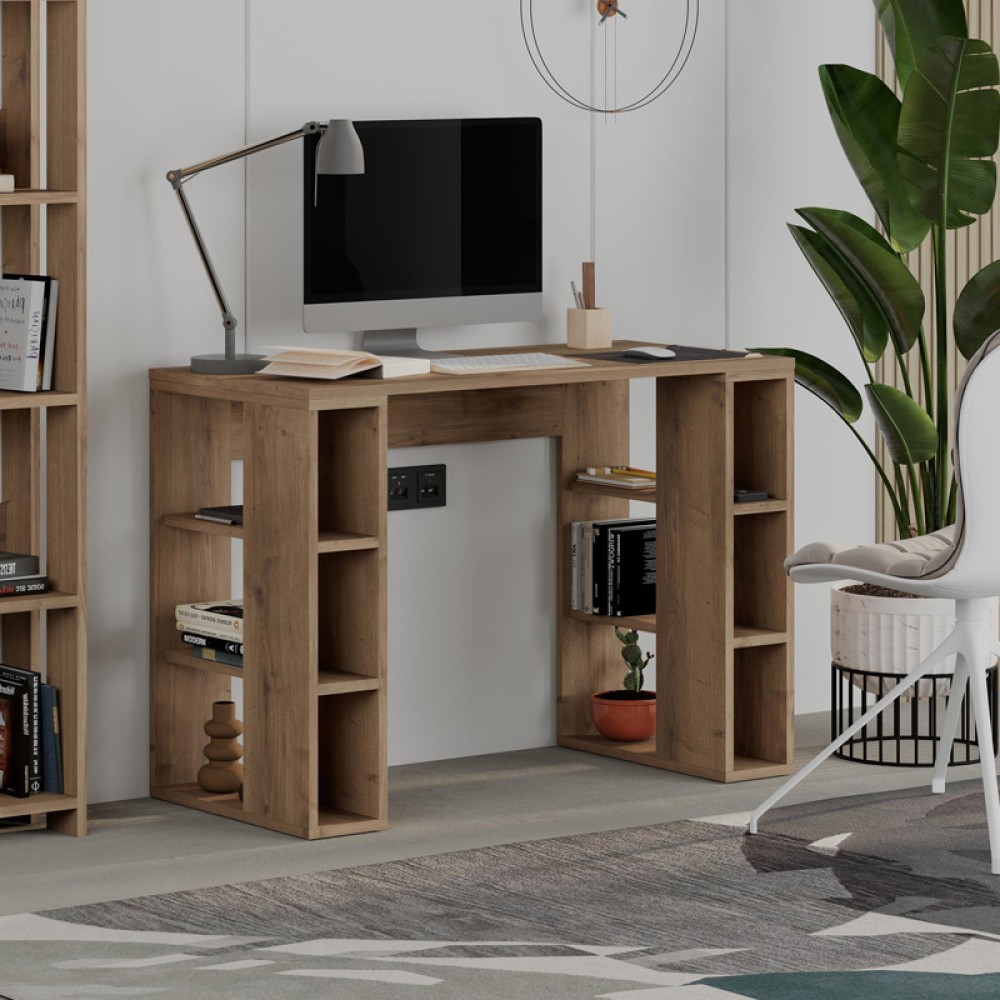 Γραφείο εργασίας Colmar Megapap χρώμα ανοιχτό καρυδί 106x50x75cm 1 τεμ. Γραφείο εργασίας Colmar Megapap χρώμα ανοιχτό καρυδί 106x50x75cm 1 τεμ.