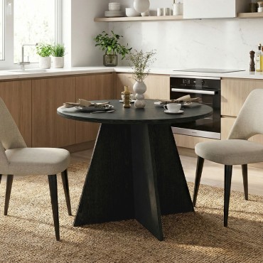 Τραπέζι Tailor Megapap χρώμα sencron black 100x75,7cm 1 τεμ.