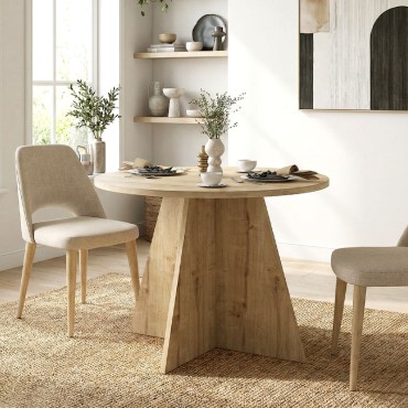 Τραπέζι Tailor Megapap χρώμα sapphire oak 100x75,7cm 1 τεμ.
