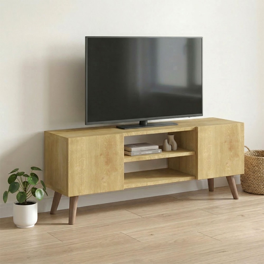 Έπιπλο τηλεόρασης Etna Megapap χρώμα sapphire oak 120x30x45cm 1 τεμ.