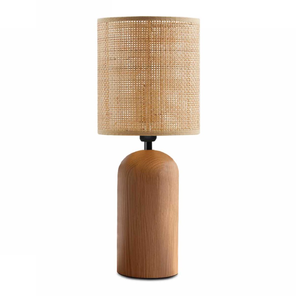 Φωτιστικό επιτραπέζιο Cora Megapap E14 ξύλινο - pe rattan χρώμα φυσικό Ø15x35εκ. Φωτιστικό επιτραπέζιο Cora Megapap E14 ξύλινο - pe rattan χρώμα φυσικό Ø15x35εκ.