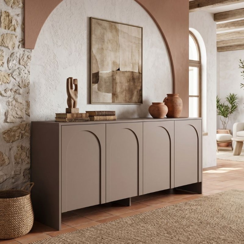 Μπουφές Aurelia Megapap χρώμα μόκα 180x45x80cm 1 τεμ.
