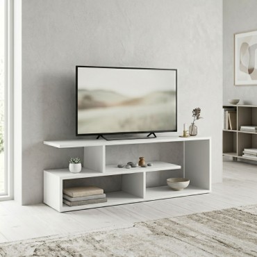 Έπιπλο τηλεόρασης Forever Megapap χρώμα λευκό 120x30x40cm 1 τεμ.