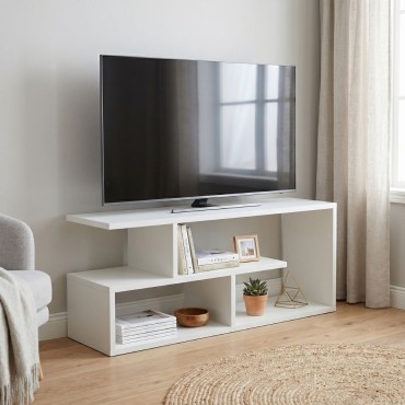 Έπιπλο τηλεόρασης Forever Megapap χρώμα λευκό 100x30x40cm 1 τεμ.