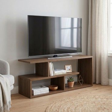 Έπιπλο τηλεόρασης Forever Megapap χρώμα καρυδί 100x30x40cm 1 τεμ.