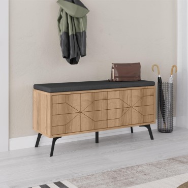 Παπουτσοθήκη Dune Megapap χρώμα sapphire oak 107x35x55cm