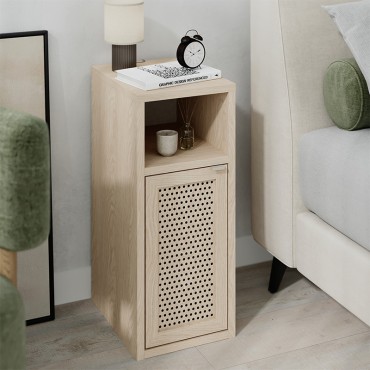 Κομοδίνο Inca Megapap χρώμα light oak 25,2x32x60cm 1 τεμ.