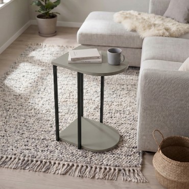 Τραπεζάκι βοηθητικό Roya Megapap χρώμα ash green 41,5x32x56cm 1 τεμ.