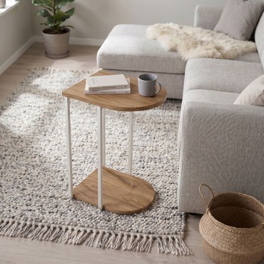 Τραπεζάκι βοηθητικό Roya Megapap χρώμα καρυδί Ud 41,5x32x56cm 1 τεμ.