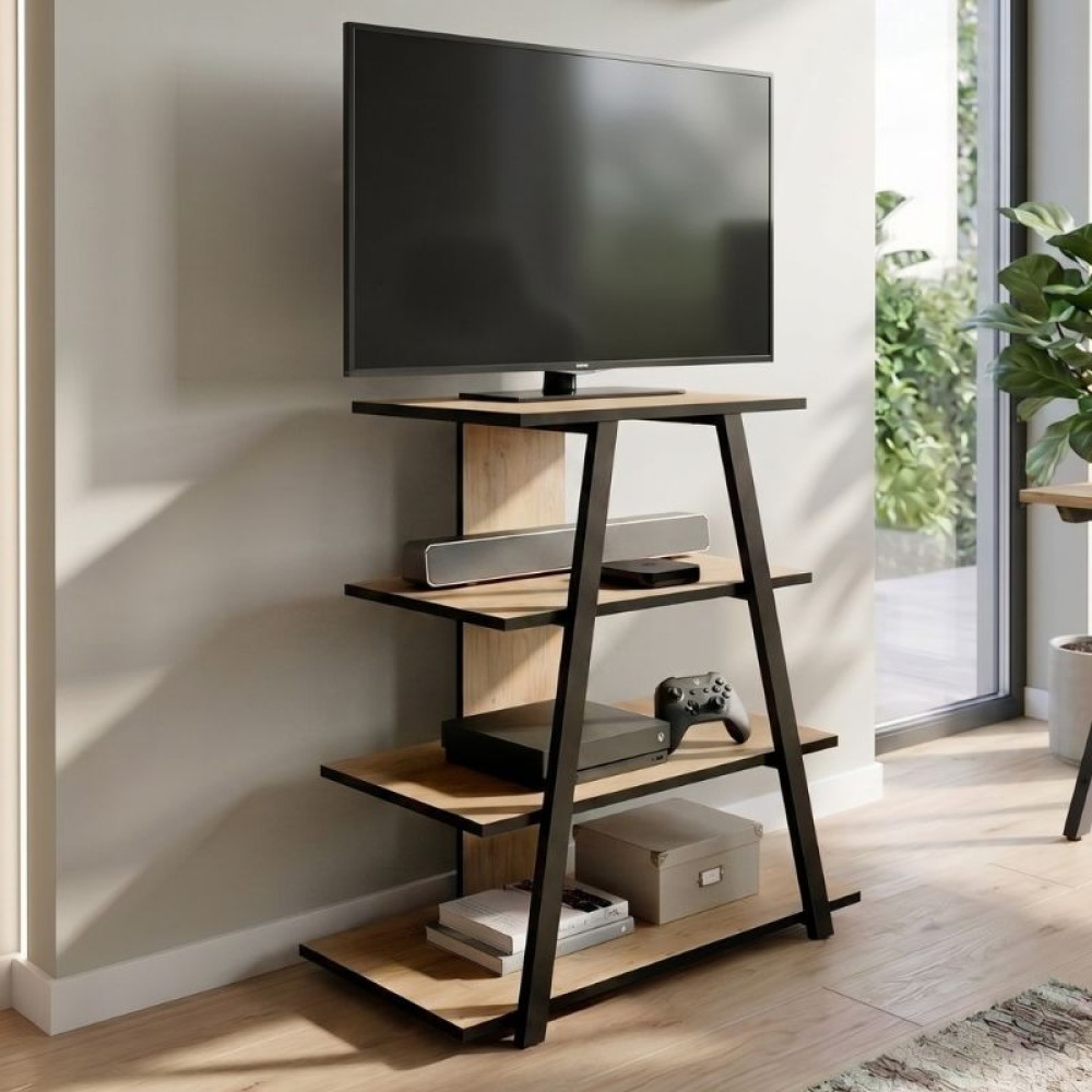 Έπιπλο τηλεόρασης Lyno Megapap χρώμα sapphire oak 70,4x54x80cm 1 τεμ.