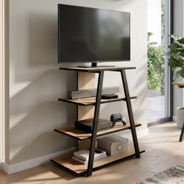 Έπιπλο τηλεόρασης Lyno Megapap χρώμα sapphire oak 70,4x54x80cm 1 τεμ.