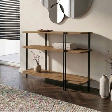Κονσόλα Notus Megapap χρώμα καρυδί Ud 92x34,5x75cm 1 τεμ.