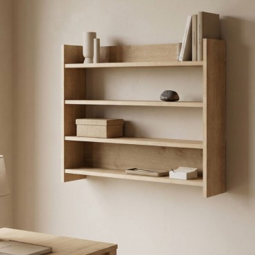 Ραφιέρα τοίχου Lane Megapap χρώμα sapphire oak 85x15x66cm 1 τεμ.