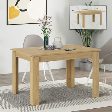 Τραπέζι Tolmen Megapap επεκτεινόμενο χρώμα sapphire oak 120/170x80x75cm 1 τεμ.