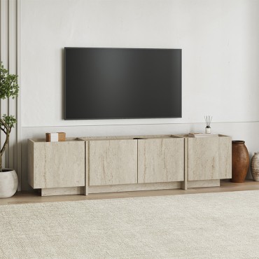 Έπιπλο τηλεόρασης Lowen Megapap χρώμα travertine 180x35x46,2cm 1 τεμ.
