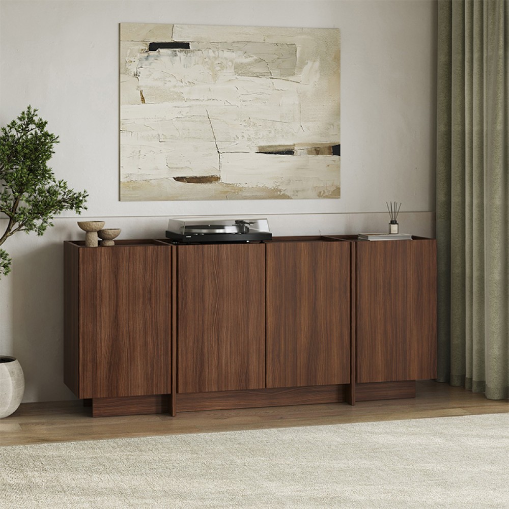 Μπουφές Dorma Megapap χρώμα καρυδί milano 180x45x80,2cm 1 τεμ.