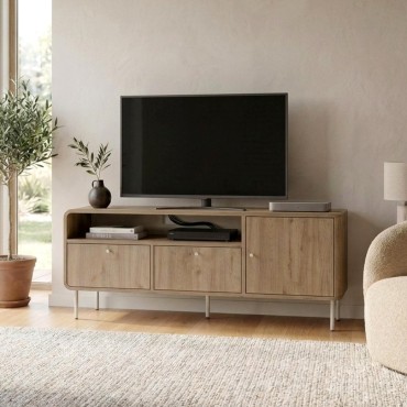 Έπιπλο τηλεόρασης Colia Megapap χρώμα sepet oak 140,3x34x55,7cm 1 τεμ.