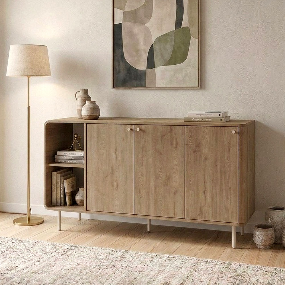 Μπουφές Colia Megapap χρώμα sepet oak 150x44x80cm 1 τεμ.