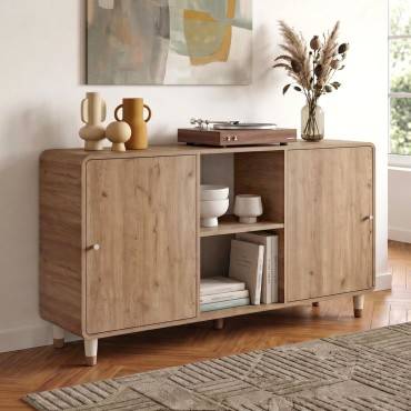 Μπουφές Doro Megapap χρώμα sepet oak 150,2x39x81cm 1 τεμ.