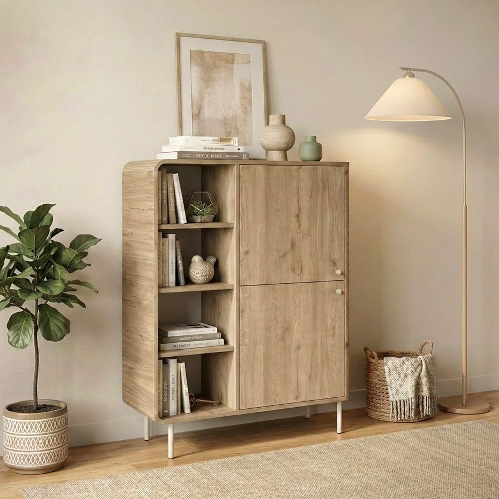 Μπουφές Colia Megapap χρώμα sepet oak 85x44x120,4cm 1 τεμ.