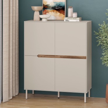 Μπουφές Arch Megapap χρώμα sandstone 98x40x120,5cm 1 τεμ.