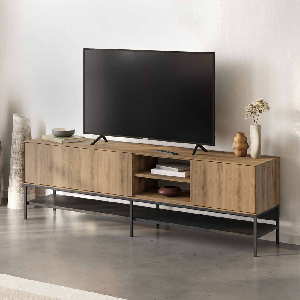 Έπιπλο τηλεόρασης Amira Megapap χρώμα καρυδί Ud - black wood 180x35x55cm 1 τεμ. Έπιπλο τηλεόρασης Amira Megapap χρώμα καρυδί Ud - black wood 180x35x55cm 1 τεμ.