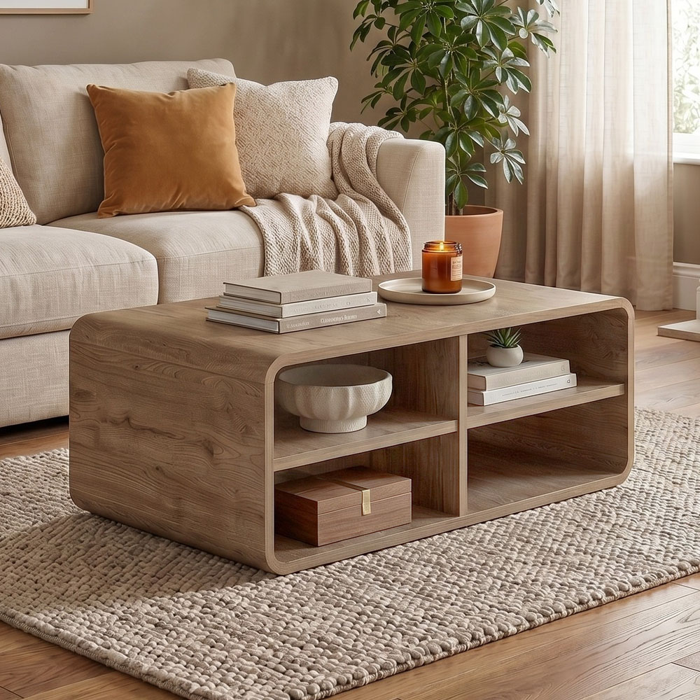 Τραπεζάκι σαλονιού Rovel Megapap χρώμα sepet oak 80,3x50x32,5cm 1 τεμ.