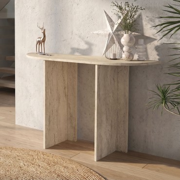 Κονσόλα Cortado Megapap χρώμα travertine 120x35x75cm 1 τεμ.