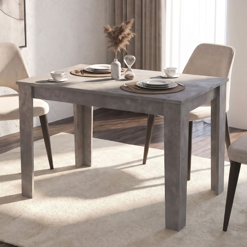 Τραπέζι Darlen Megapap χρώμα γκρι σκυροδέματος 110x72x74cm 1 τεμ.
