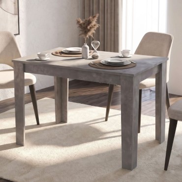 Τραπέζι Darlen Megapap χρώμα γκρι σκυροδέματος 110x72x74cm 1 τεμ.