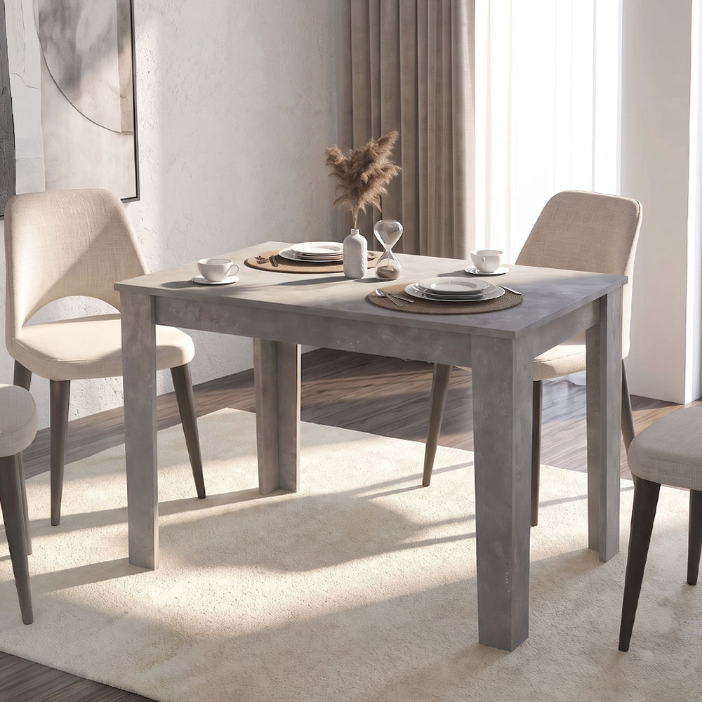 Τραπέζι Darlen Megapap χρώμα γκρι σκυροδέματος 125x72x74cm 1 τεμ.