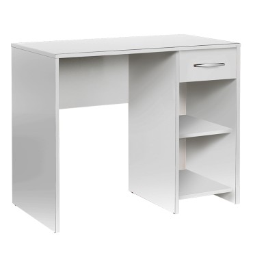Γραφείο εργασίας Concept Pc Megapap από μελαμίνη σε χρώμα λευκό 90x52x75cm 1 τεμ.