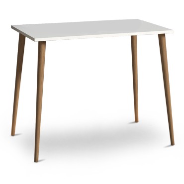 Γραφείο Fiona Megapap από μελαμίνη χρώμα λευκό 90x55x75cm 1 τεμ.