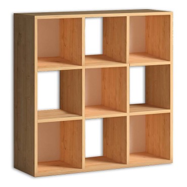 Βιβλιοθήκη Cube Megapap από μελαμίνη χρώμα oak 90x30x90cm 1 τεμ.