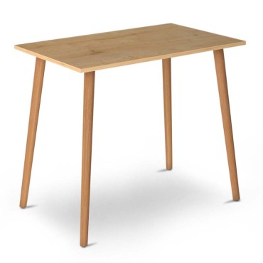 Τραπέζι Fiona Megapap από μελαμίνη χρώμα oak 90x55x75cm 1 τεμ.