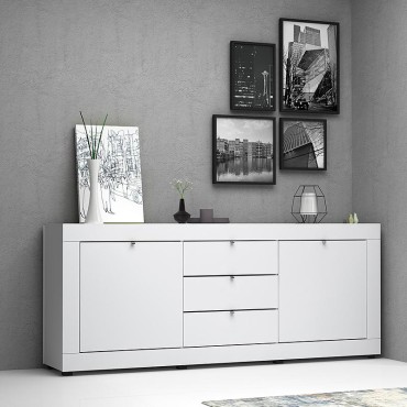 Μπουφές Ocean Megapap χρώμα λευκό 210x45x86cm 1 τεμ.